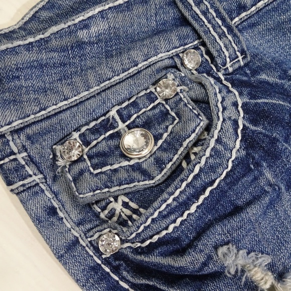 Love Notes Distressed Jeans Women's Juniors - Picture 6 of 7